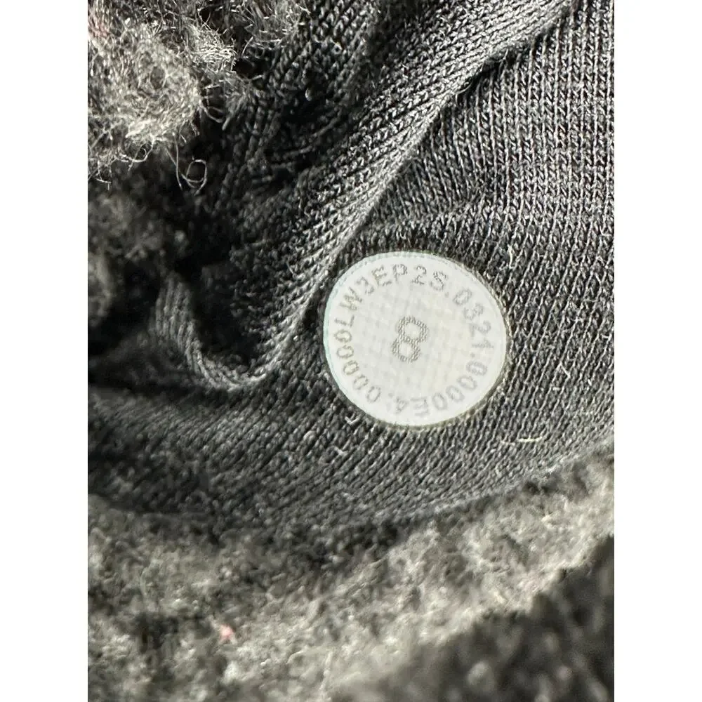 Lululemon Reversible Fleece Jacket‎ Women Size 8 Black Full Zip Sherpa Lined